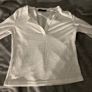 white long sleeve shirt, good condition, barely worn